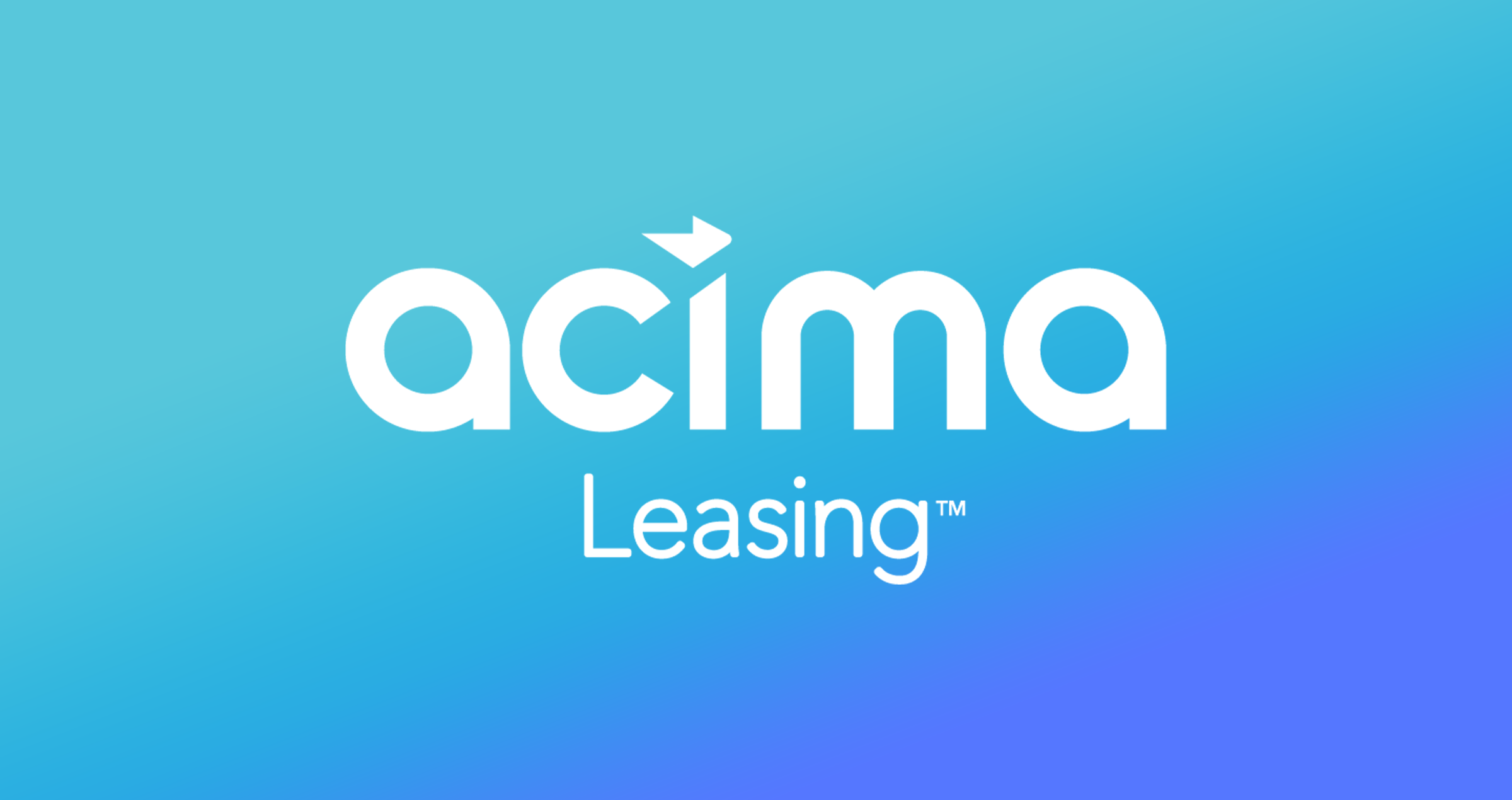 Acima logo with blue background