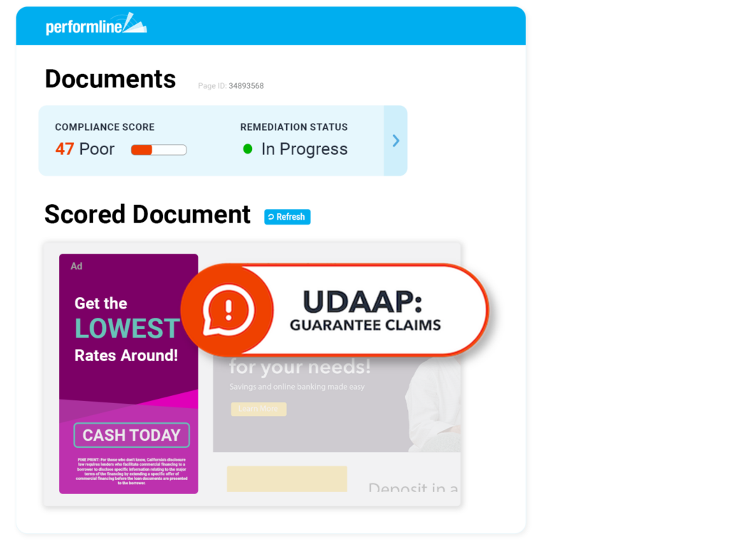 documents review monitors banner ads