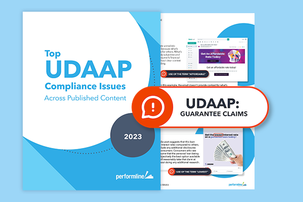 Resources for UDAAP report cover with real examples of violations PL Blog Resources UDAAP Report 2023