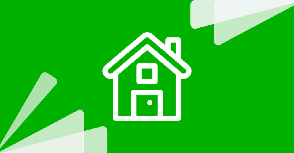 performline radar with mortgage icon on green background