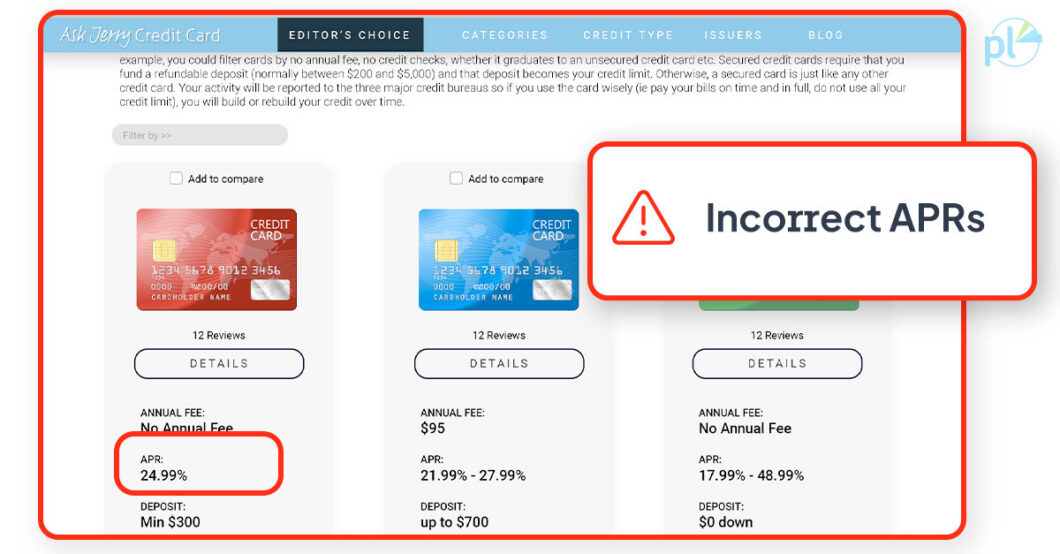 Actual Marketing Compliance Violations Flagged Using PerformLine